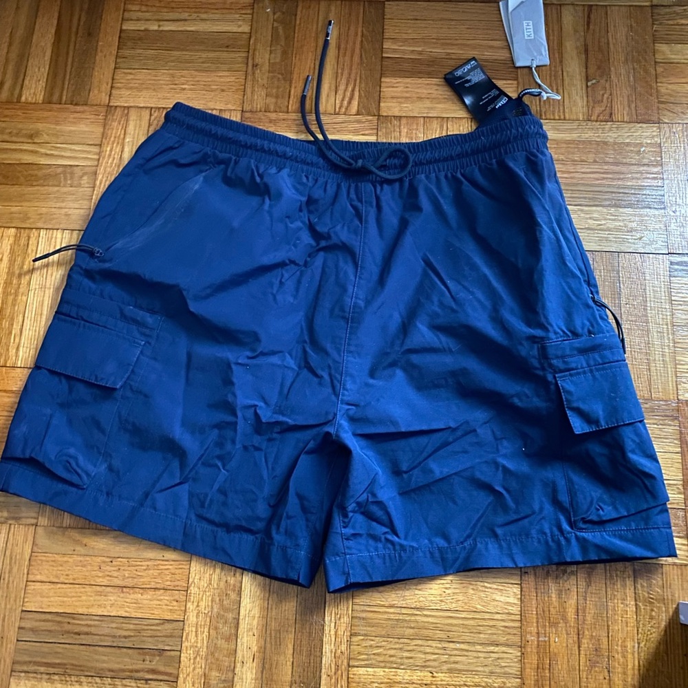 Kith Navy Elastic Waist Cargo Shorts